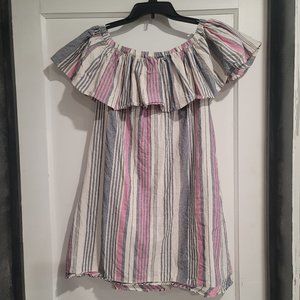 Off the Shoulder Linen Dress